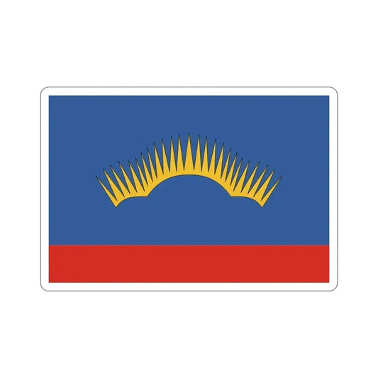 Flag of Murmansk Oblast Russia STICKER Vinyl Die-Cut Decal 6 Inch - The Sticker Space