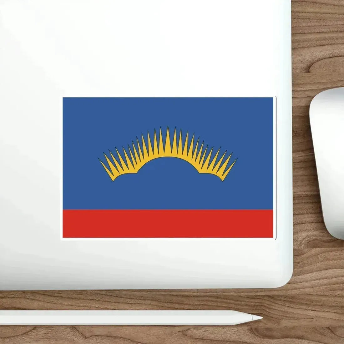 Flag of Murmansk Oblast Russia STICKER Vinyl Die-Cut Decal - The Sticker Space