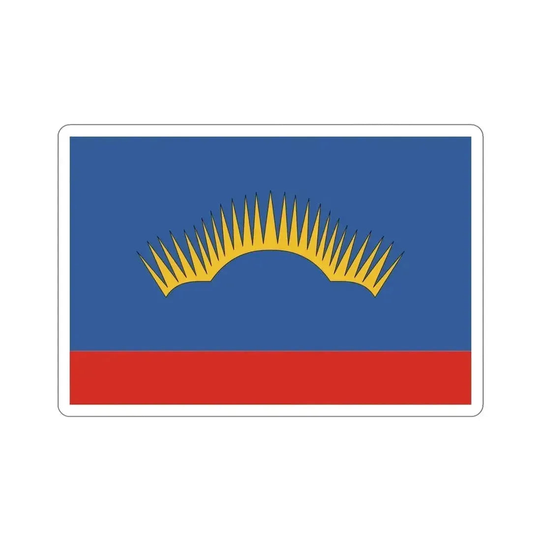 Flag of Murmansk Oblast Russia STICKER Vinyl Die-Cut Decal - The Sticker Space