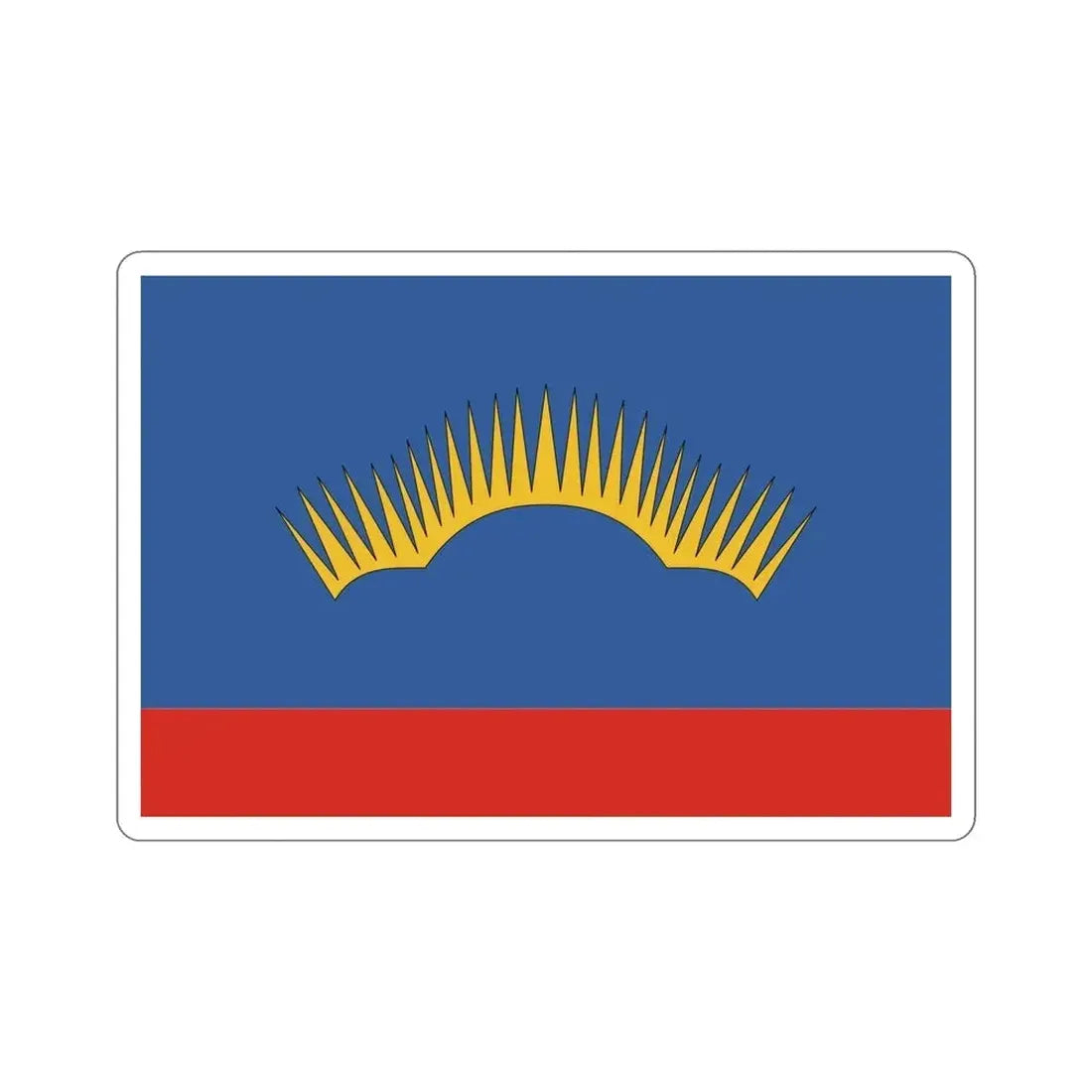 Flag of Murmansk Oblast Russia STICKER Vinyl Die-Cut Decal - The Sticker Space