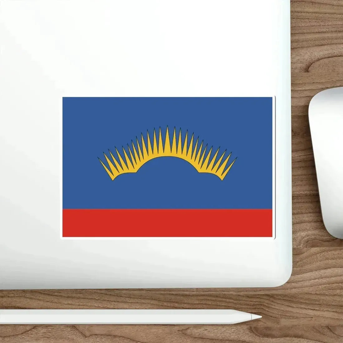 Flag of Murmansk Oblast Russia STICKER Vinyl Die-Cut Decal - The Sticker Space