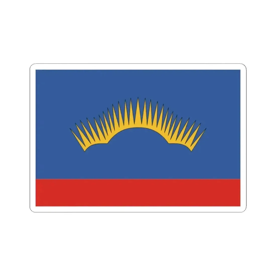 Flag of Murmansk Oblast Russia - STICKER Vinyl Kiss-Cut Decal 2 Inch White - The Sticker Space