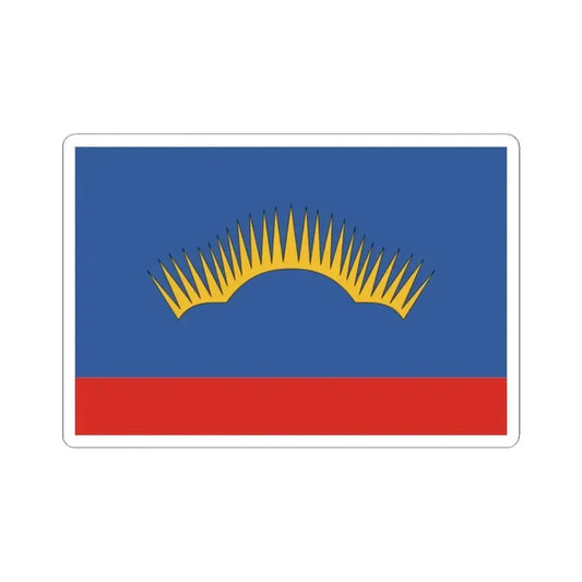Flag of Murmansk Oblast Russia - STICKER Vinyl Kiss-Cut Decal 2 Inch White - The Sticker Space