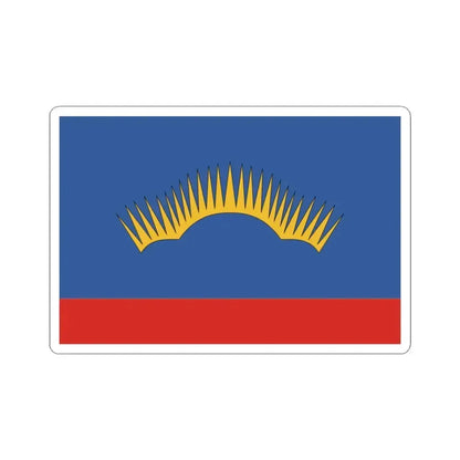 Flag of Murmansk Oblast Russia - STICKER Vinyl Kiss-Cut Decal 3 Inch White - The Sticker Space