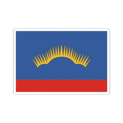 Flag of Murmansk Oblast Russia - STICKER Vinyl Kiss-Cut Decal 6 Inch White - The Sticker Space