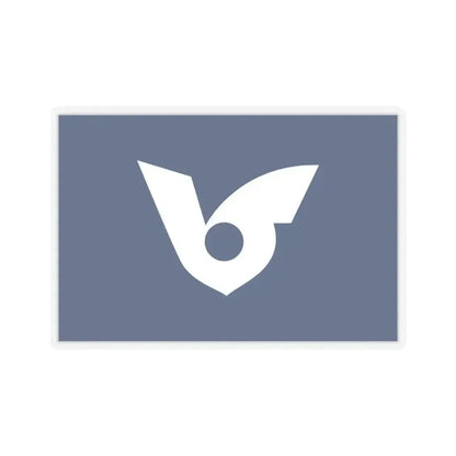 Flag of Musashimurayama Tokyo Japan - STICKER Vinyl Kiss-Cut Decal 4 Inch Transparent - The Sticker Space