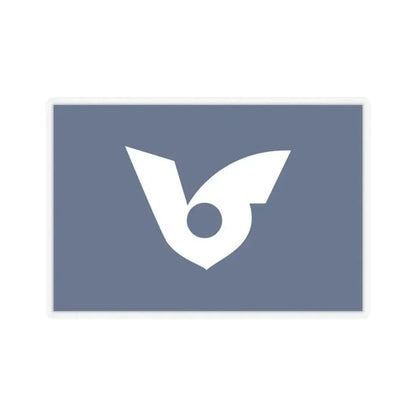 Flag of Musashimurayama Tokyo Japan - STICKER Vinyl Kiss-Cut Decal 6 Inch Transparent - The Sticker Space