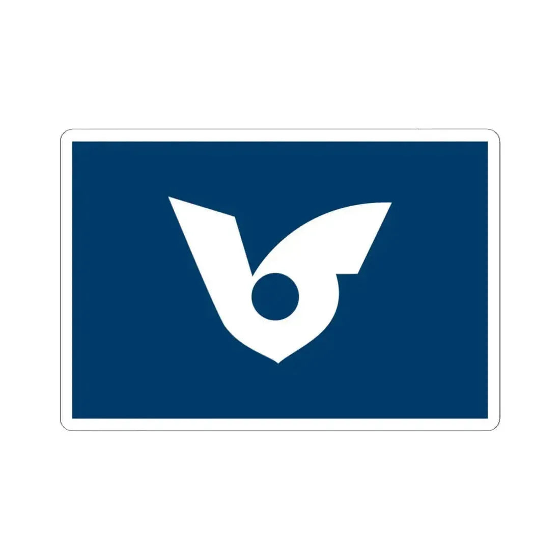 Flag of Musashimurayama Tokyo Japan - STICKER Vinyl Kiss-Cut Decal 6 Inch White - The Sticker Space