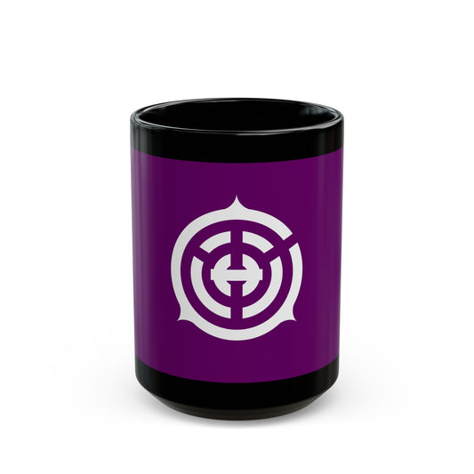 Flag of Musashino Tokyo Japan - Black Coffee Mug-15oz-The Sticker Space