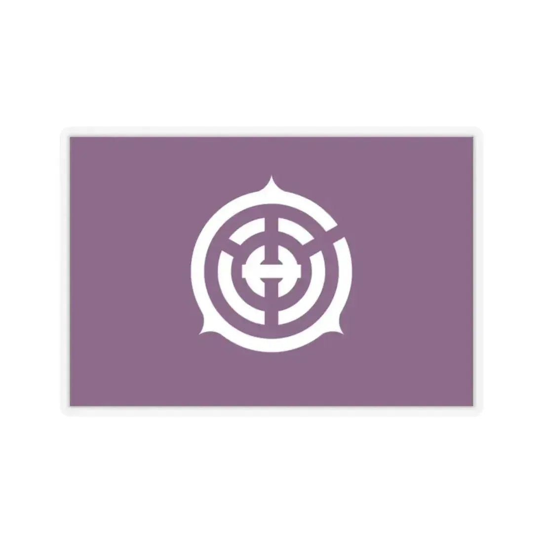 Flag of Musashino Tokyo Japan - STICKER Vinyl Kiss-Cut Decal 2 Inch Transparent - The Sticker Space