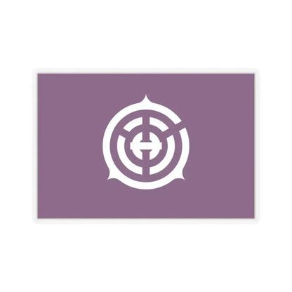 Flag of Musashino Tokyo Japan - STICKER Vinyl Kiss-Cut Decal 2 Inch Transparent - The Sticker Space