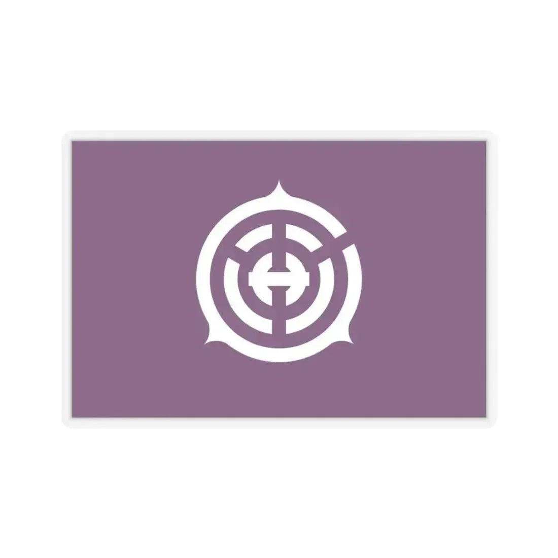 Flag of Musashino Tokyo Japan - STICKER Vinyl Kiss-Cut Decal 3 Inch Transparent - The Sticker Space