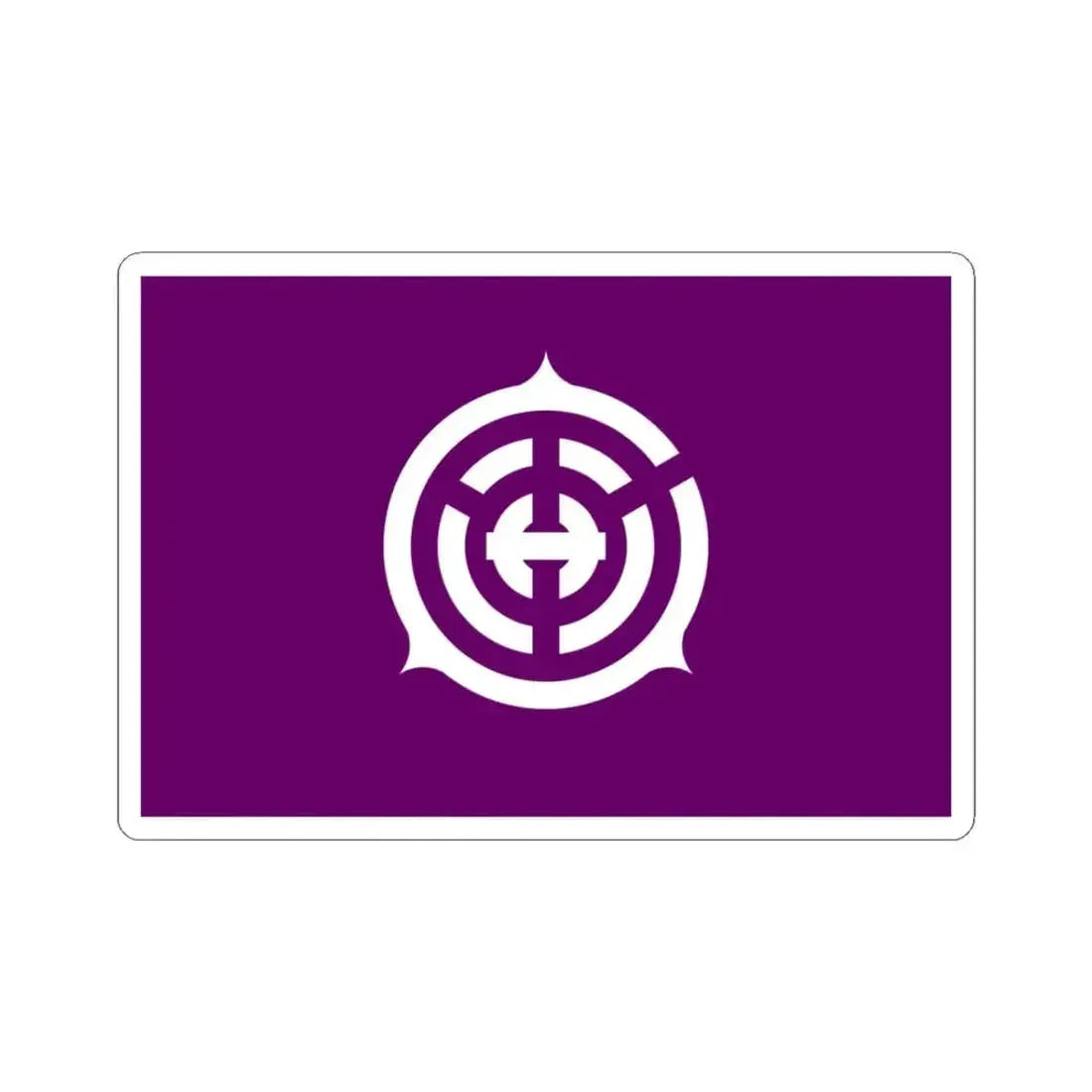 Flag of Musashino Tokyo Japan - STICKER Vinyl Kiss-Cut Decal 3 Inch White - The Sticker Space