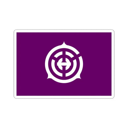Flag of Musashino Tokyo Japan - STICKER Vinyl Kiss-Cut Decal 3 Inch White - The Sticker Space
