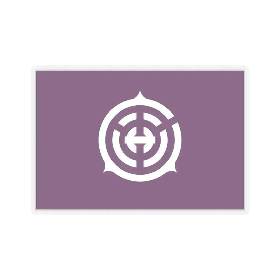 Flag of Musashino Tokyo Japan - STICKER Vinyl Kiss-Cut Decal 4 Inch Transparent - The Sticker Space