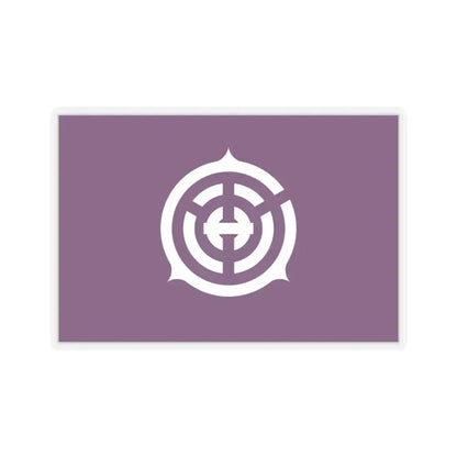 Flag of Musashino Tokyo Japan - STICKER Vinyl Kiss-Cut Decal 4 Inch Transparent - The Sticker Space
