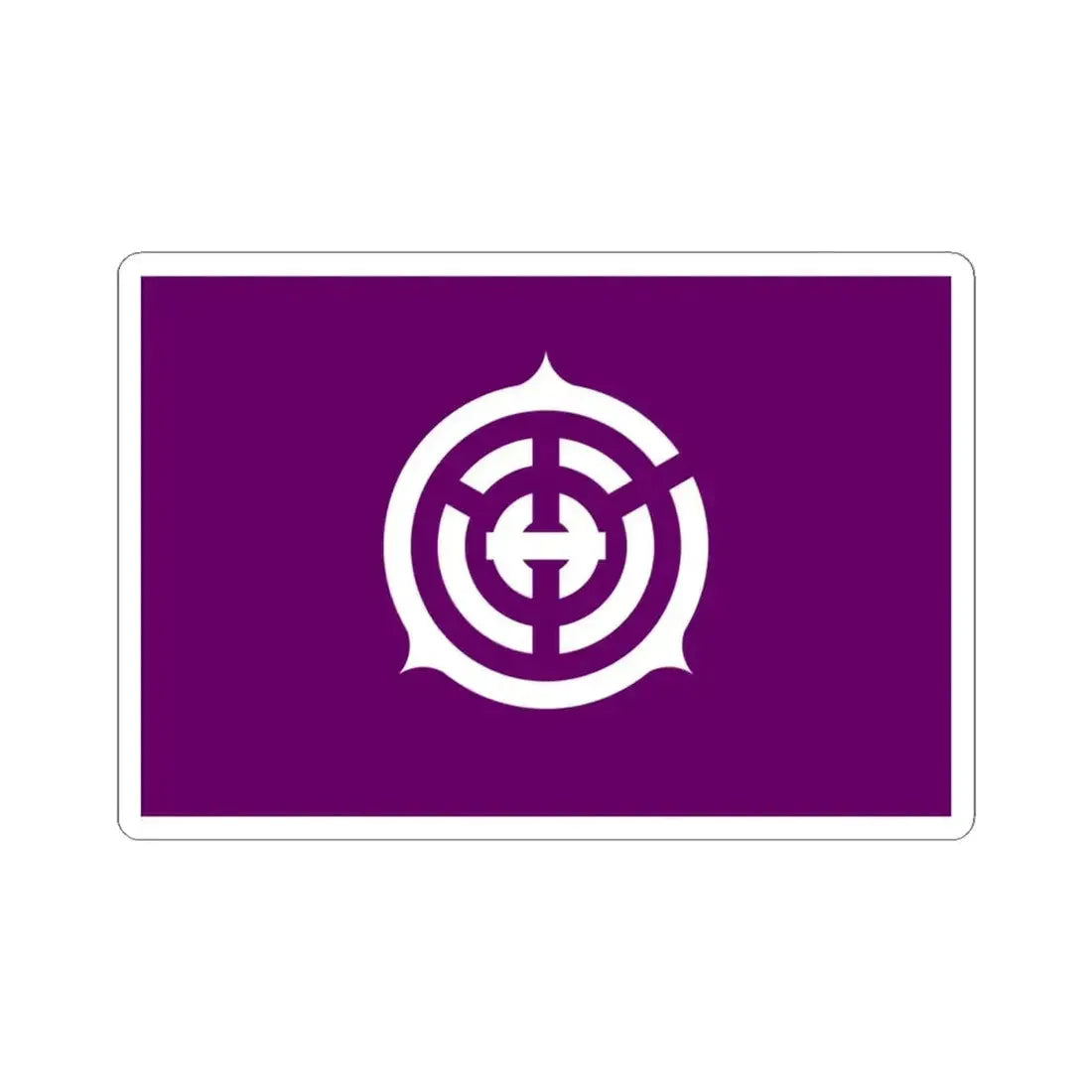 Flag of Musashino Tokyo Japan - STICKER Vinyl Kiss-Cut Decal 4 Inch White - The Sticker Space