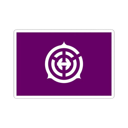 Flag of Musashino Tokyo Japan - STICKER Vinyl Kiss-Cut Decal 4 Inch White - The Sticker Space