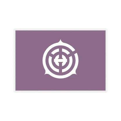 Flag of Musashino Tokyo Japan - STICKER Vinyl Kiss-Cut Decal 6 Inch Transparent - The Sticker Space