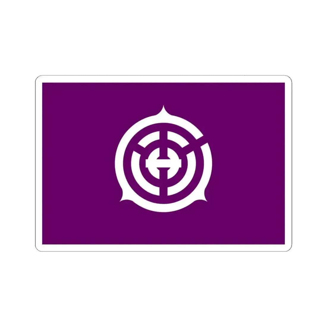 Flag of Musashino Tokyo Japan - STICKER Vinyl Kiss-Cut Decal 6 Inch White - The Sticker Space