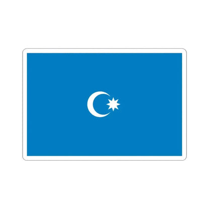 Flag of Musavat Party (Azerbaijan) STICKER Vinyl Kiss-Cut Decal 3 Inch White - The Sticker Space