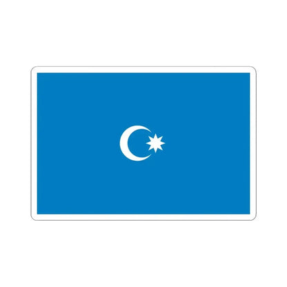 Flag of Musavat Party (Azerbaijan) STICKER Vinyl Kiss-Cut Decal 4 Inch White - The Sticker Space