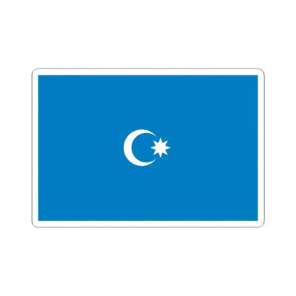 Flag of Musavat Party (Azerbaijan) STICKER Vinyl Kiss-Cut Decal 6 Inch White - The Sticker Space