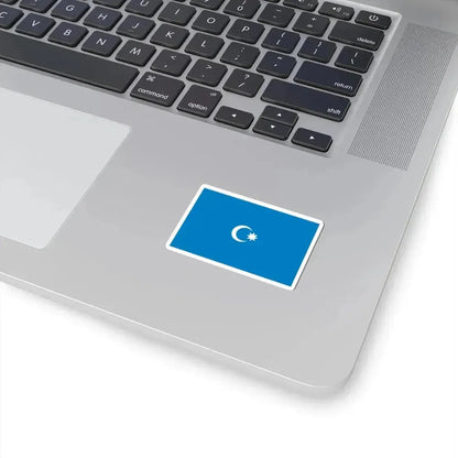 Flag of Musavat Party (Azerbaijan) STICKER Vinyl Kiss-Cut Decal - The Sticker Space
