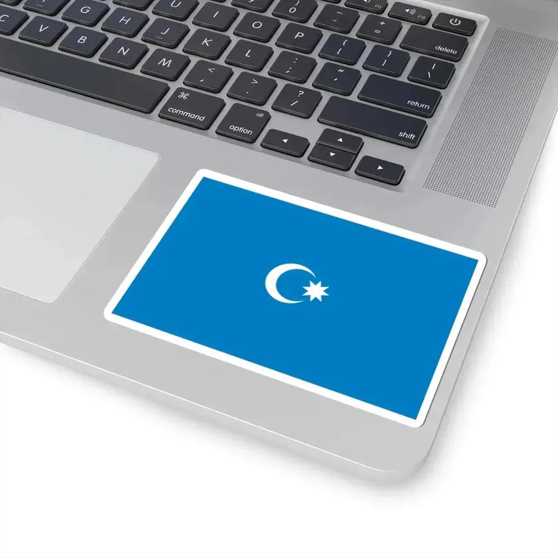 Flag of Musavat Party (Azerbaijan) STICKER Vinyl Kiss-Cut Decal - The Sticker Space
