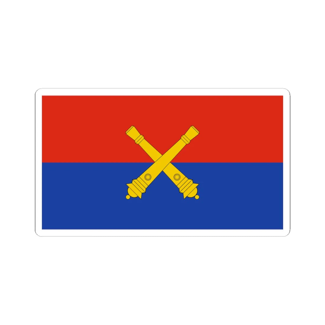 Flag of Myanmar Artillery (Myanmar) STICKER Vinyl Kiss-Cut Decal 4 Inch White - The Sticker Space