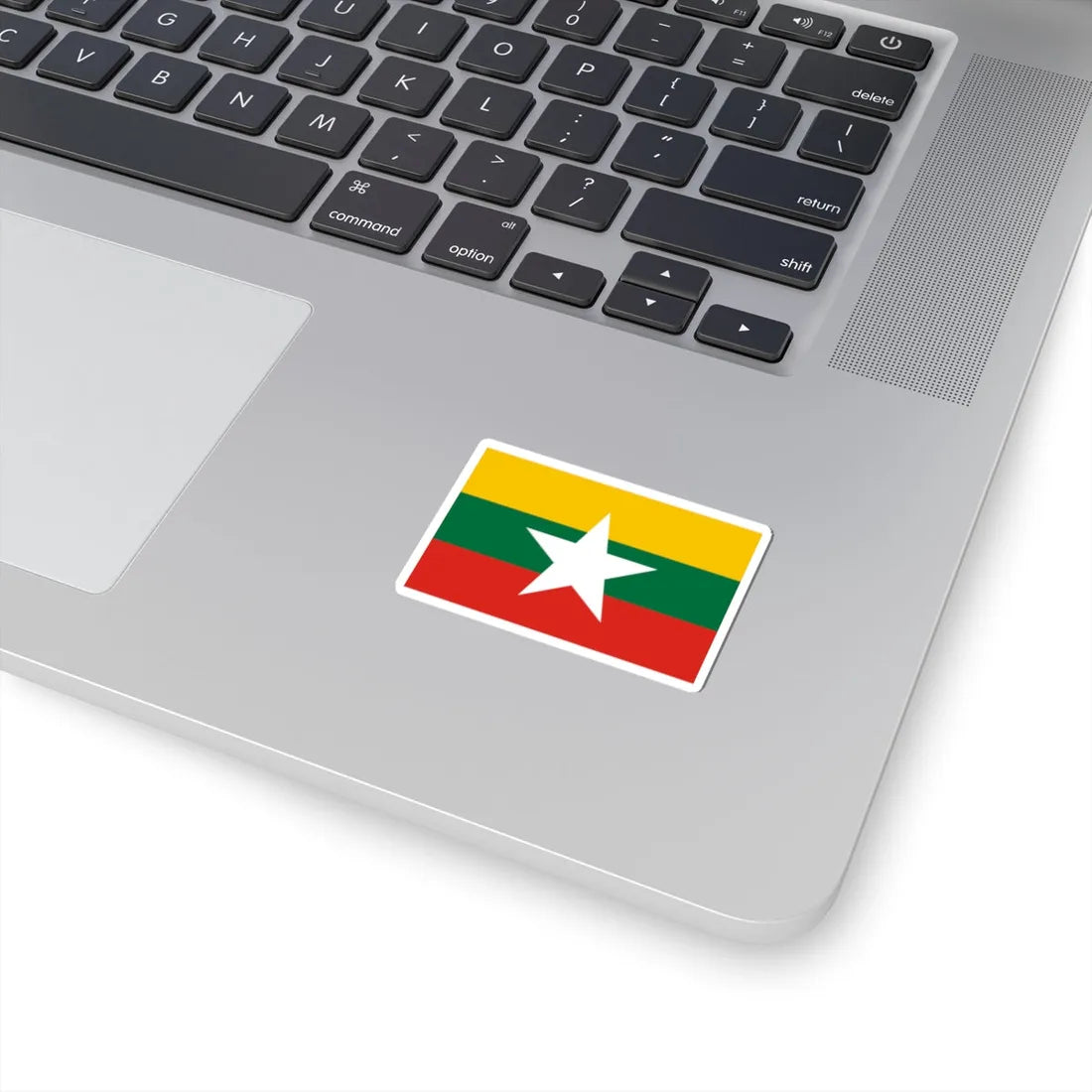 Flag of Myanmar color shades variant (Myanmar) STICKER Vinyl Kiss-Cut Decal - The Sticker Space