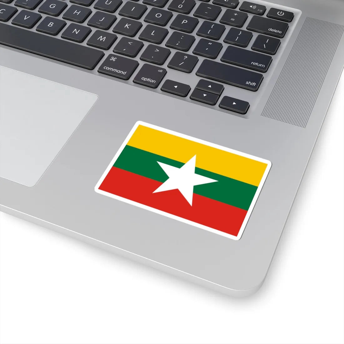 Flag of Myanmar color shades variant (Myanmar) STICKER Vinyl Kiss-Cut Decal - The Sticker Space
