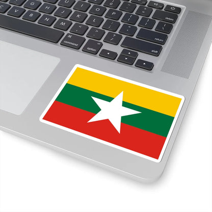 Flag of Myanmar color shades variant (Myanmar) STICKER Vinyl Kiss-Cut Decal - The Sticker Space