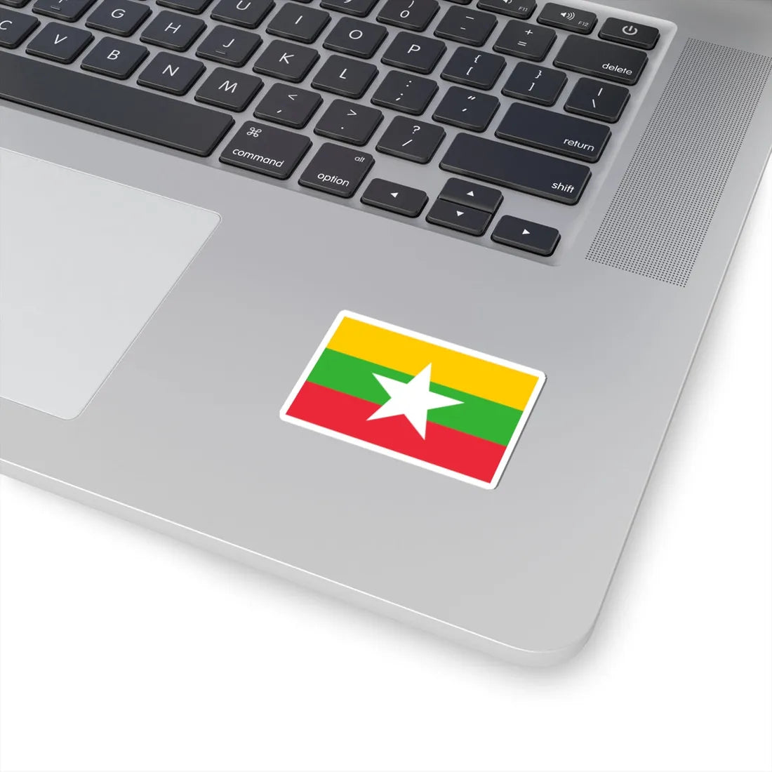 Flag of Myanmar (Myanmar) STICKER Vinyl Kiss-Cut Decal - The Sticker Space