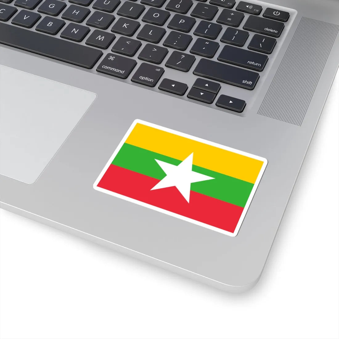 Flag of Myanmar (Myanmar) STICKER Vinyl Kiss-Cut Decal - The Sticker Space