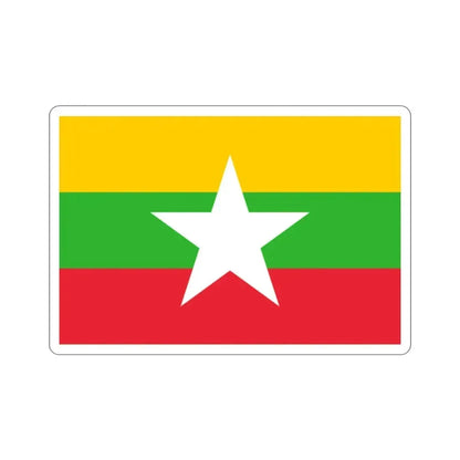 Flag of Myanmar STICKER Vinyl Die-Cut Decal 2 Inch - The Sticker Space