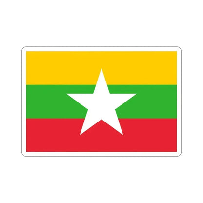 Flag of Myanmar STICKER Vinyl Die-Cut Decal 3 Inch - The Sticker Space