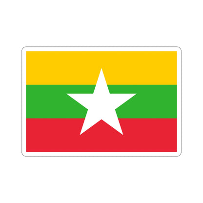 Flag of Myanmar STICKER Vinyl Die-Cut Decal-5 Inch-The Sticker Space