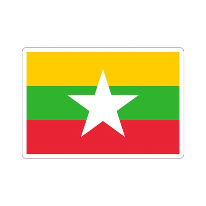 Flag of Myanmar STICKER Vinyl Die-Cut Decal-6 Inch-The Sticker Space