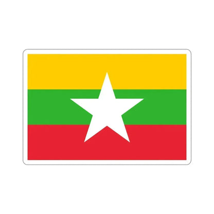 Flag of Myanmar STICKER Vinyl Die-Cut Decal 6 Inch - The Sticker Space
