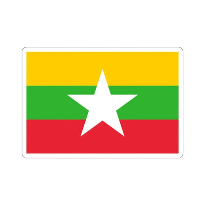 Flag of Myanmar STICKER Vinyl Die-Cut Decal - The Sticker Space