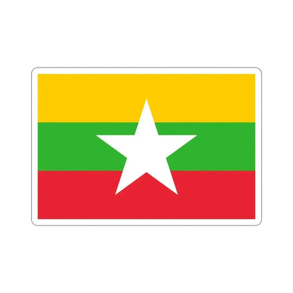 Flag of Myanmar STICKER Vinyl Die-Cut Decal - The Sticker Space