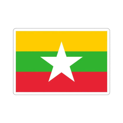 Flag of Myanmar STICKER Vinyl Die-Cut Decal - The Sticker Space