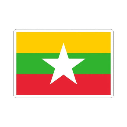 Flag of Myanmar STICKER Vinyl Die-Cut Decal - The Sticker Space