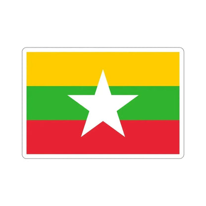 Flag of Myanmar STICKER Vinyl Die-Cut Decal - The Sticker Space