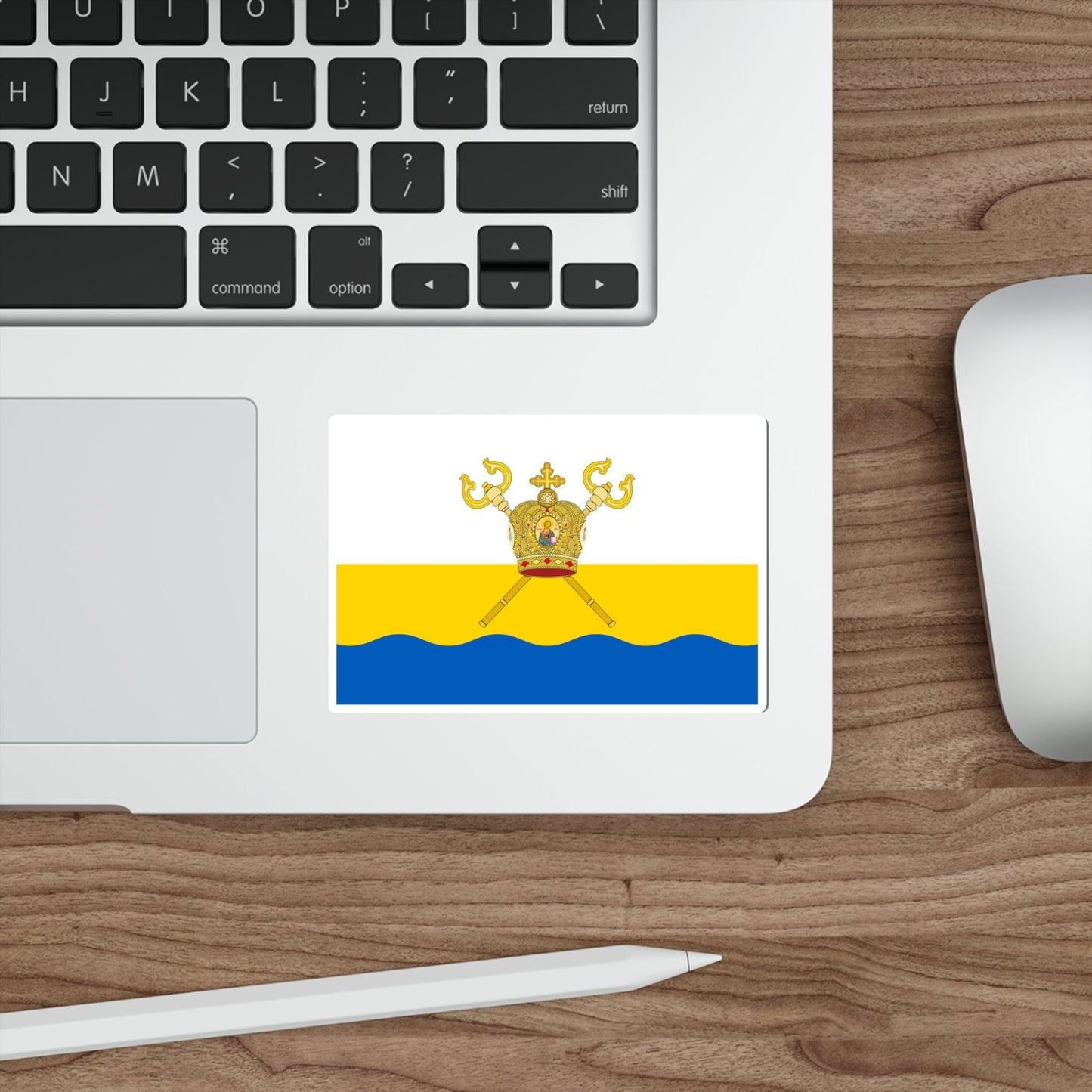 Flag of Mykolaiv Oblast Ukraine STICKER Vinyl Die-Cut Decal-The Sticker Space