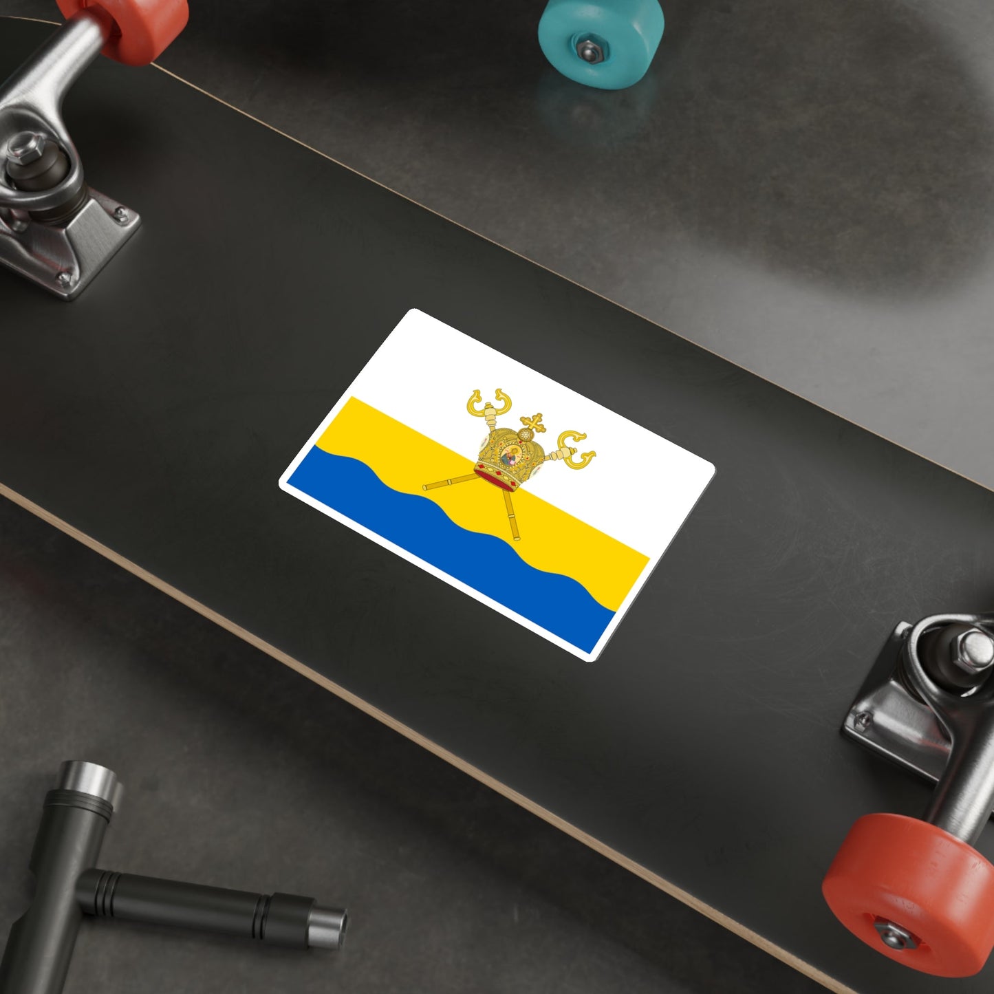 Flag of Mykolaiv Oblast Ukraine STICKER Vinyl Die-Cut Decal-The Sticker Space