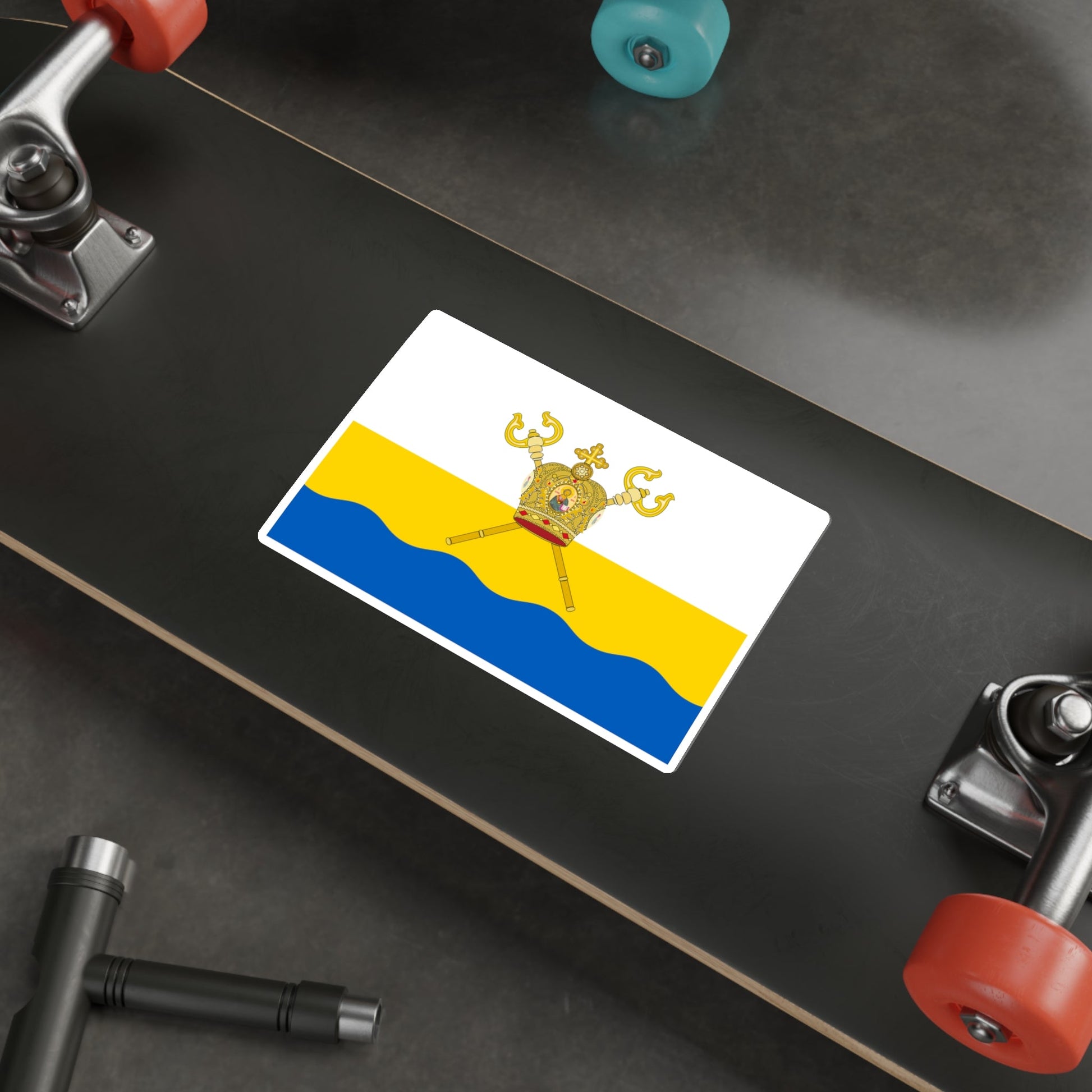 Flag of Mykolaiv Oblast Ukraine STICKER Vinyl Die-Cut Decal-The Sticker Space