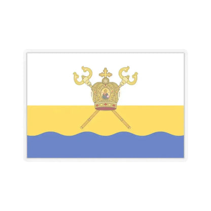 Flag of Mykolaiv Oblast Ukraine - STICKER Vinyl Kiss-Cut Decal 2 Inch Transparent - The Sticker Space