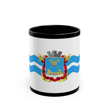 Flag of Mykolaiv Ukraine - Black Coffee Mug-11oz-The Sticker Space